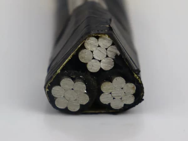 Triplex service drop