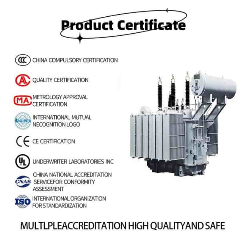 Transformer Product Certificate